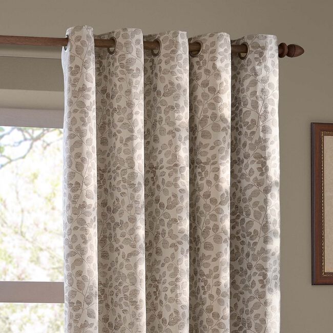 WYLDER GRACE LEAF 168X137 NATURAL Curtain