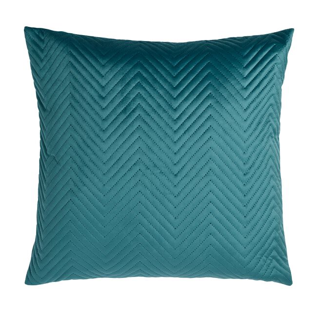 TRIANGLE STITCH PETROL 58x58 Cushion