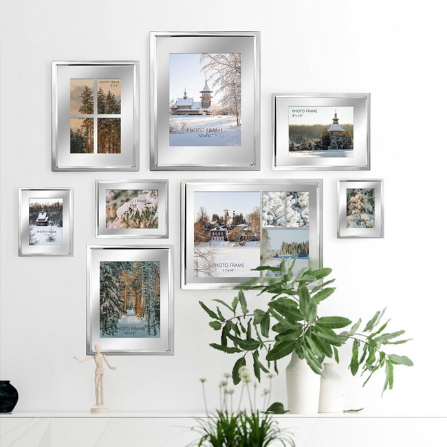 TIMELESS TOUCH 12x16 SILVER PLATED Photo Frame