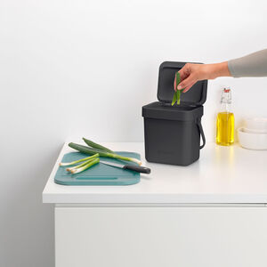 Brabantia Sort & Go Waste Bin - Grey 3L