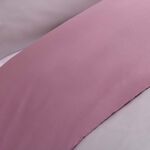 JUNIOR DUVET COVER Luxury Percale Blush Pink/Rose Pink