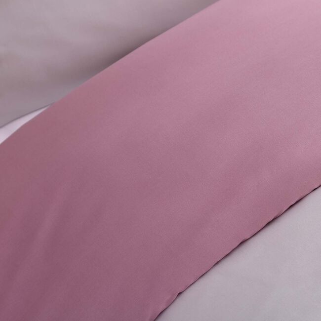JUNIOR DUVET COVER Luxury Percale Blush Pink/Rose Pink