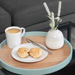 Round Wooden Duck Egg Serving Tray