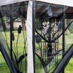 Havana Steel Gazebo with Mesh Curtain