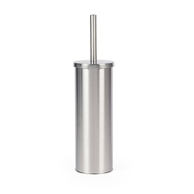 BELDRAY SILVER ROUND TOILET BRUSH With Silicone Head 