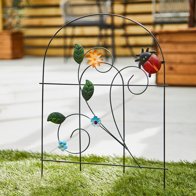 Novelty Ladybird Garden Picket Fence