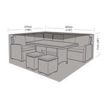 160GSM Garland Large Dining Set Cover 2.7m x 3m