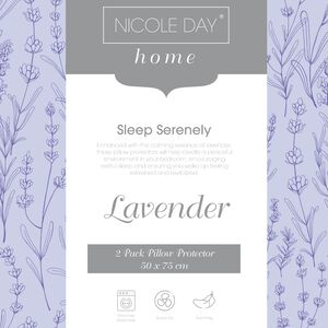 Nicole Day Scented Lavender Pillow Protector 2 Pk