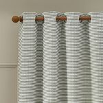CATHERINE LANSFIELD STAB STITCH SAGE 66X54 Curtain