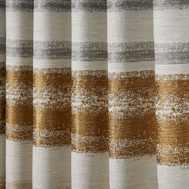PENCIL PLEAT TRIBECA STRIPE GREY 90X90 Curtain