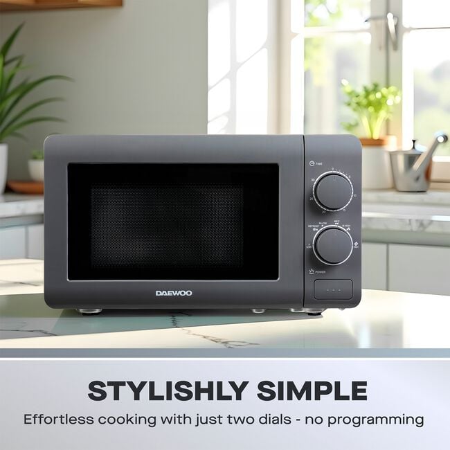 Daewoo Grey 20L 800W Microwave