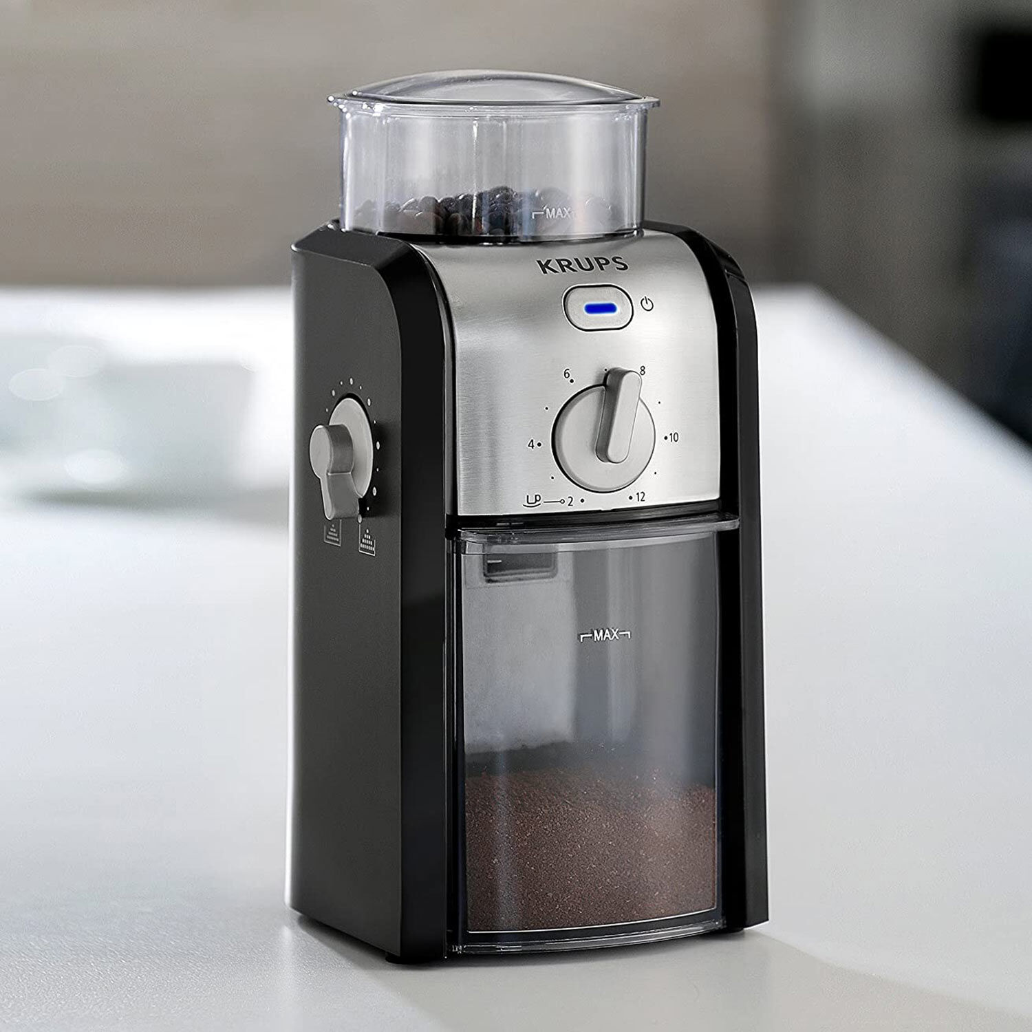 Krups Expert Black Burr Coffee Grinder 