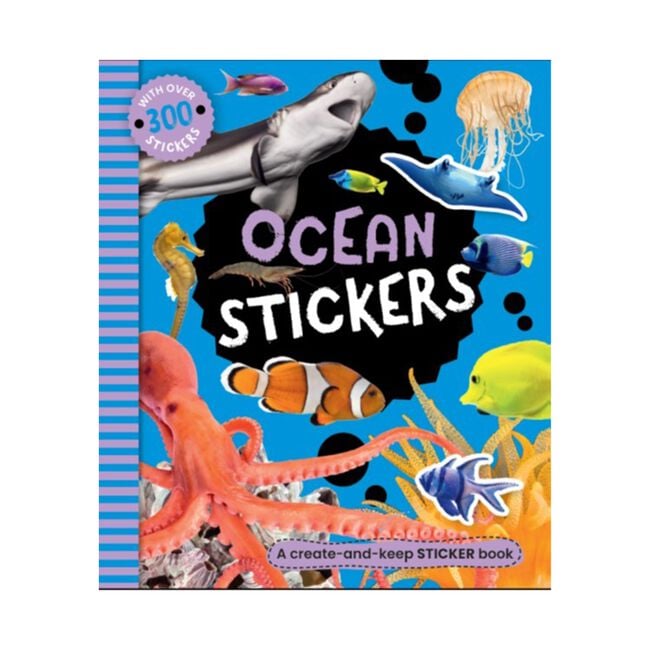 300 Stickers Ocean Children's Book