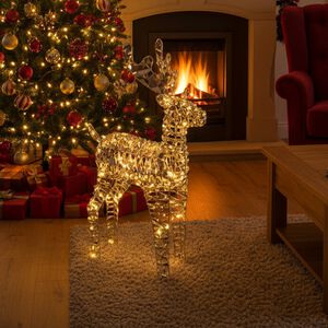 60cm Gold Reindeer with LED
