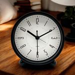 TABLE ALARM CLOCK Black 10cm
