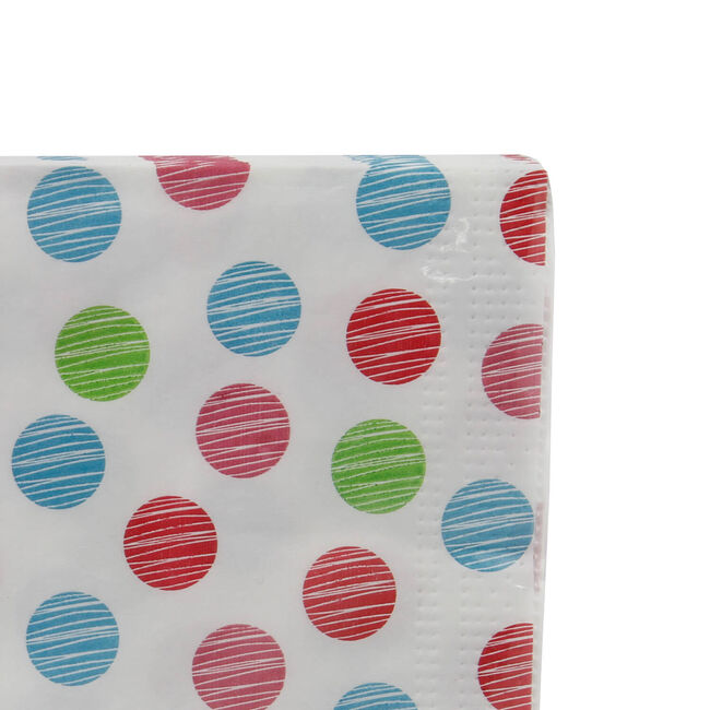 Polka Spot Multi Napkins 20 Pack