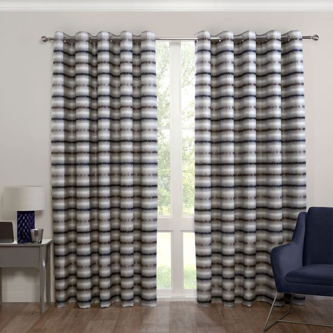 MONO STRIPE NAVY  66x90 Curtain