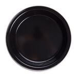 2 Black Camping Plates