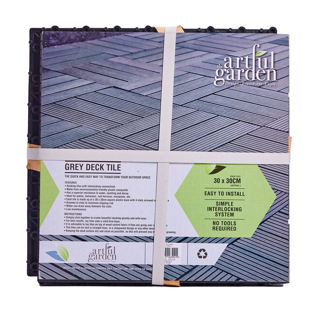 4 PACK GREY Deck Tile