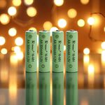 Pack Of 4 Rechargeable Batteries For Solar Lights