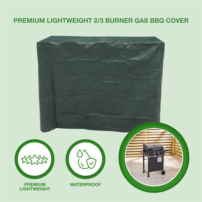 Premium Lightweight 2/3 Burner Gas BBQ Cover