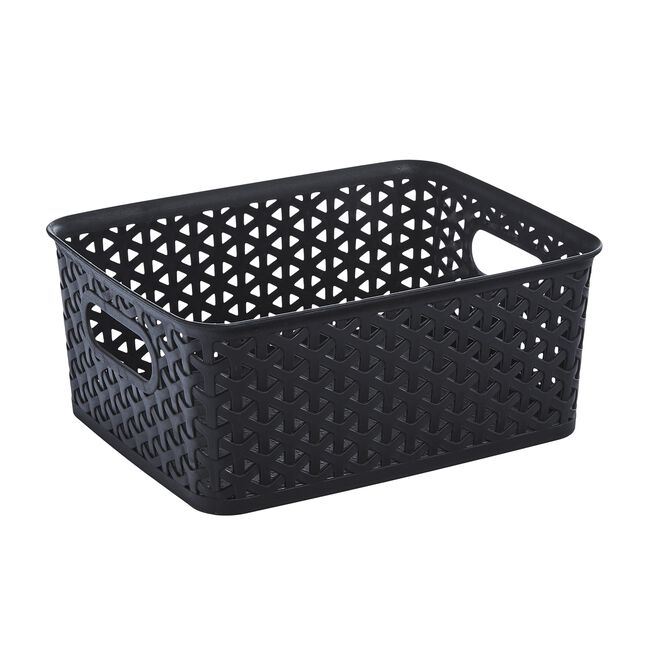 Geometric Storage Basket 4L - Black
