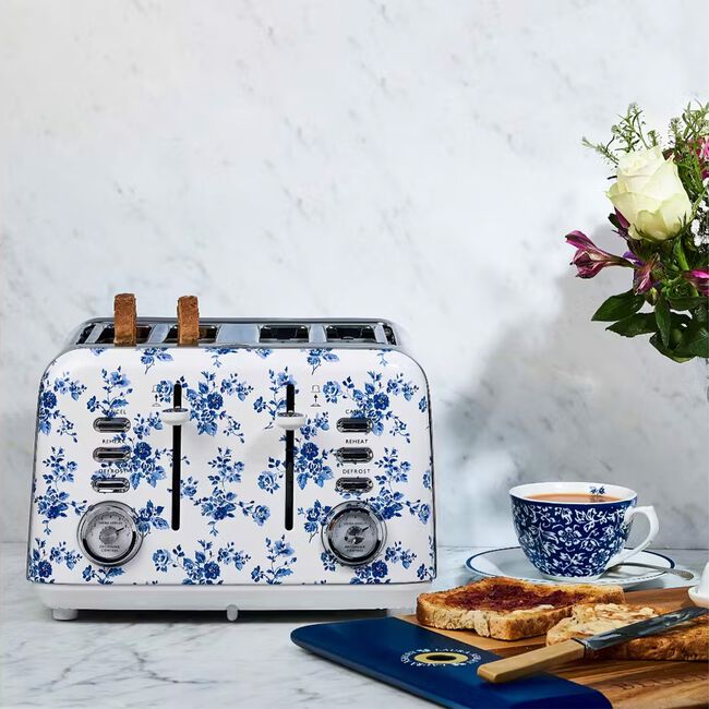 Laura Ashley China Rose 4 Slice Toaster
