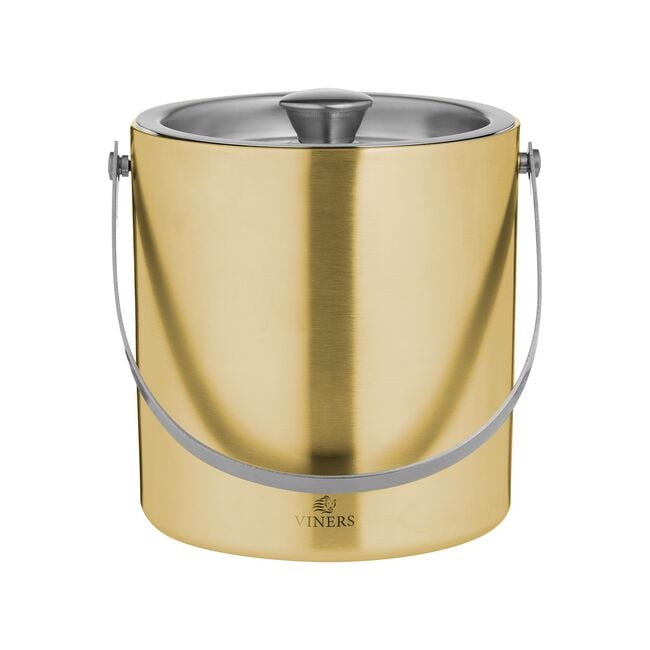 Viners Barware 1.5L Gold Double Wall Ice Bucket