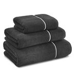HOTEL LUXURY COMBED 750GSM BLACK 70x130 Bath Towel