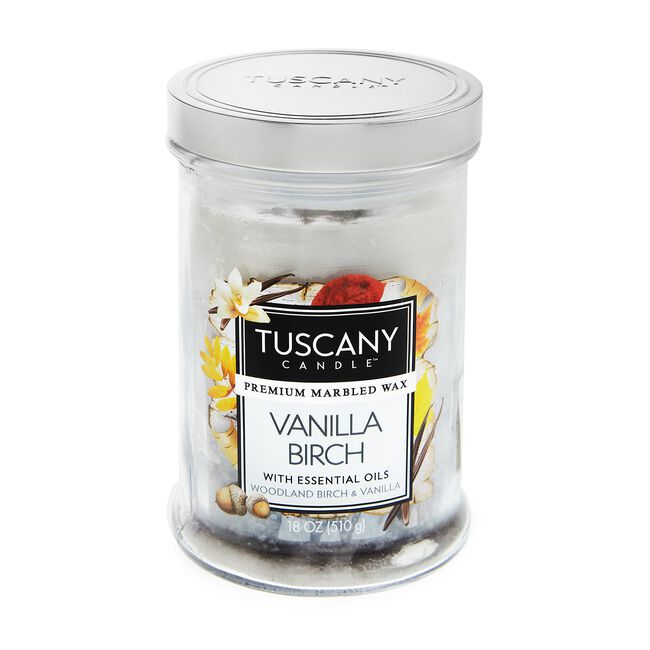 Tuscany Triple Pour Candle Vanilla Birch 18oz
