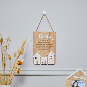 Family Wooden Plaque Portrait