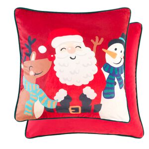 Santas' Helpers Cushion Cover 45cm x 45cm - 2 Pack