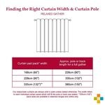 PENCIL PLEAT POM POM NATURAL 66x54 Curtain