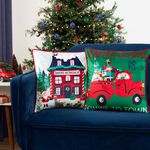 Santa's WorkShop 2 Pack Cushion Covers 45cm x 45cm