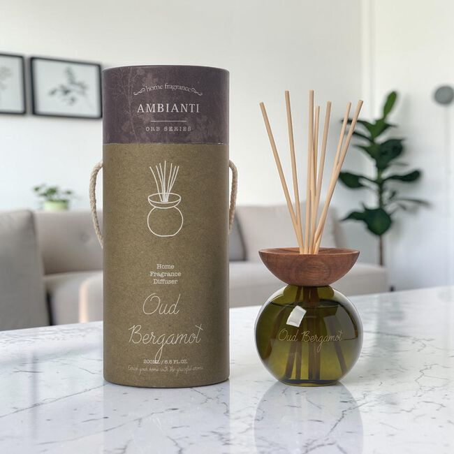 Ambianti Orb Oud Bergamot 200ml Reed Diffuser
