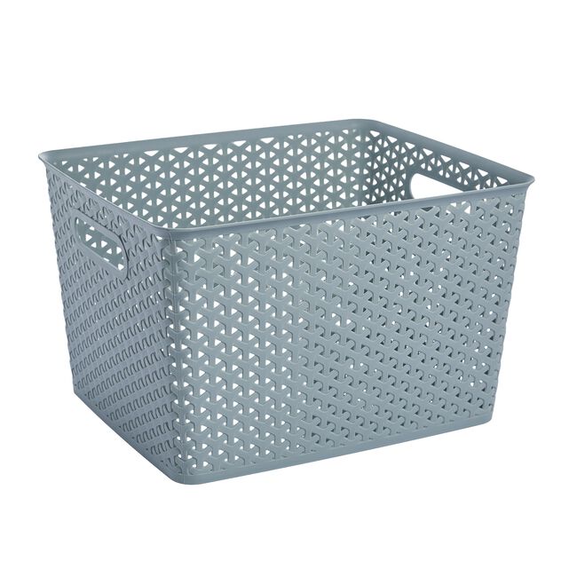 Geometric Storage Basket 19L - Mint