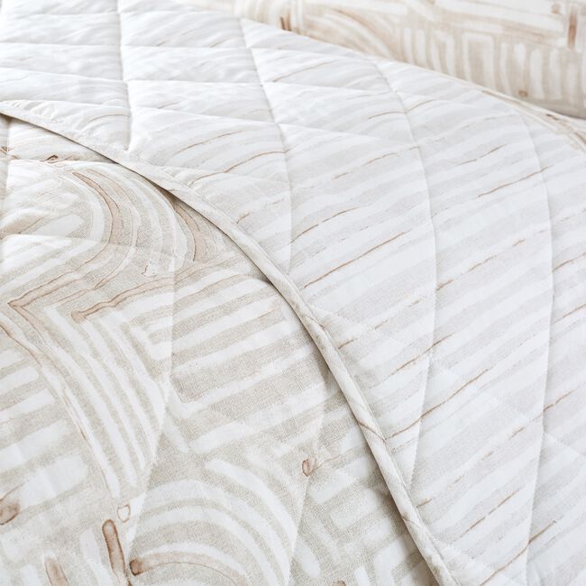 Olivia Linear Bedspread 200cm x 220cm - Natural