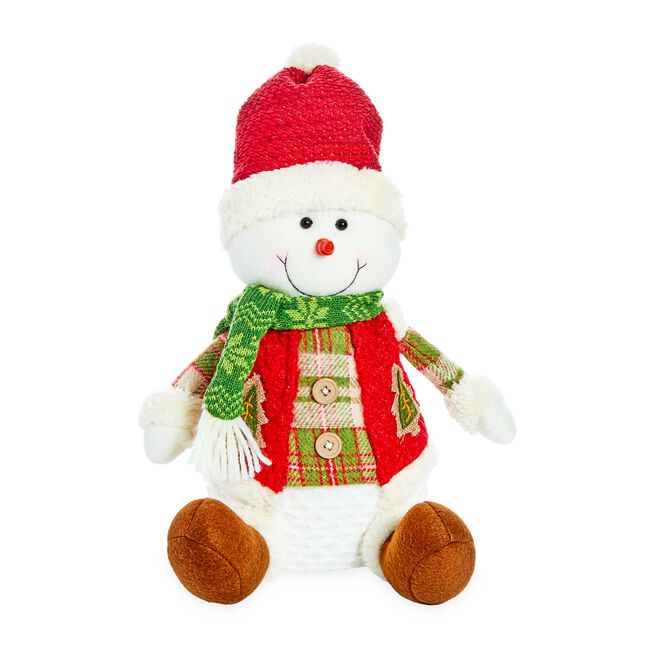 Christmas Snowman Sitting Decoration