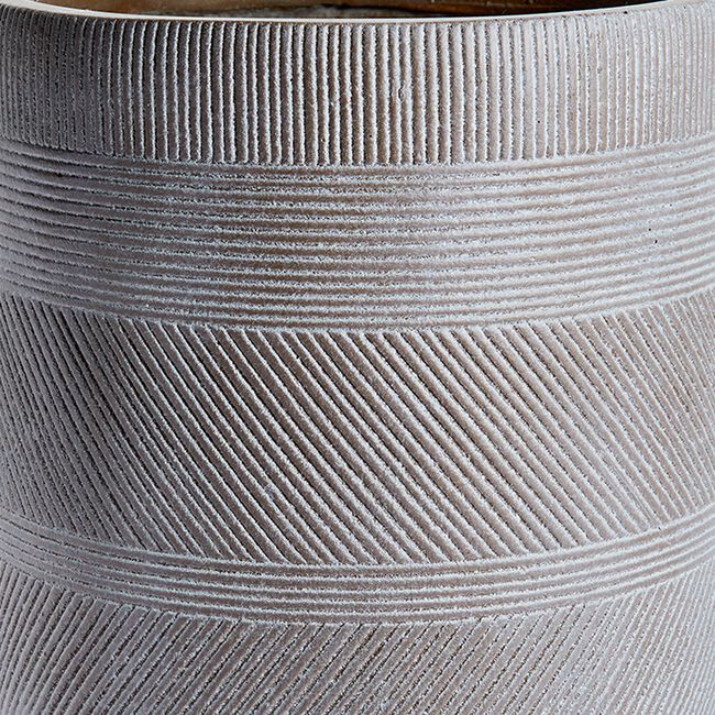 Inca Pedestal Fibre Clay Plant Pot - Large