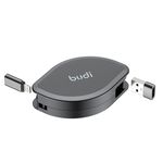 Budi Black 4 in 1 Retractable Charger & Sync Cable