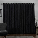 BLACKOUT & THERMAL HERRINGBONE BLACK 90x90 Curtain