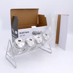 Glass Spice Rack Set - 4 Jars
