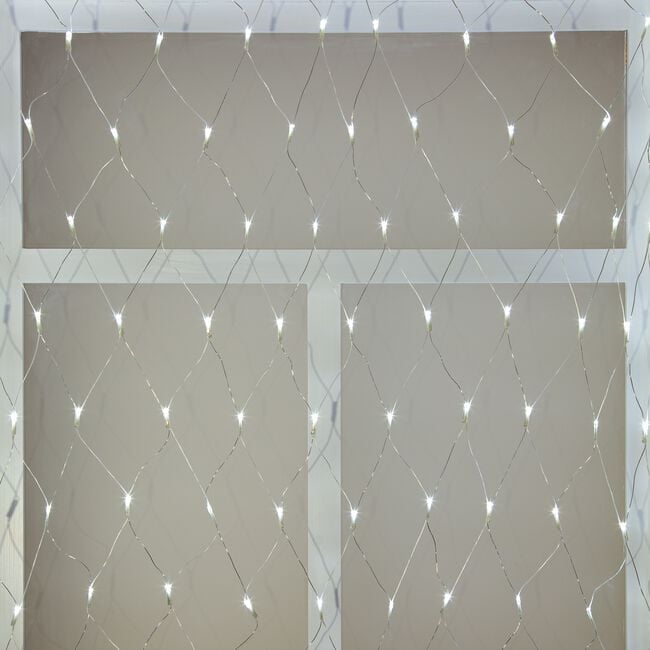 180 Bright LED Chaser Net Lights White