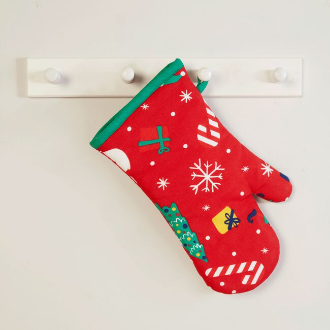 Santa's Workshop Single Oven Glove