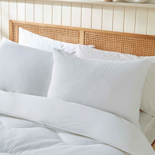 COVERLESS WAFFLE WHITE SINGLE 10.5TOG Duvet