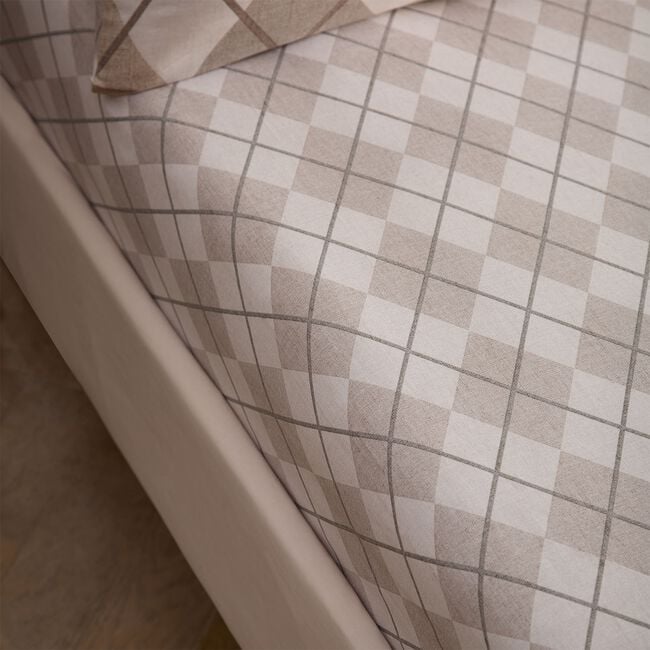 ARGYLE Double Fitted Sheet 