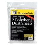 Polythene Dust Sheets - 2Pk