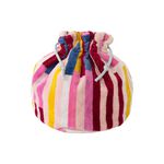 GEO STRIPE BERRY Wash Bag