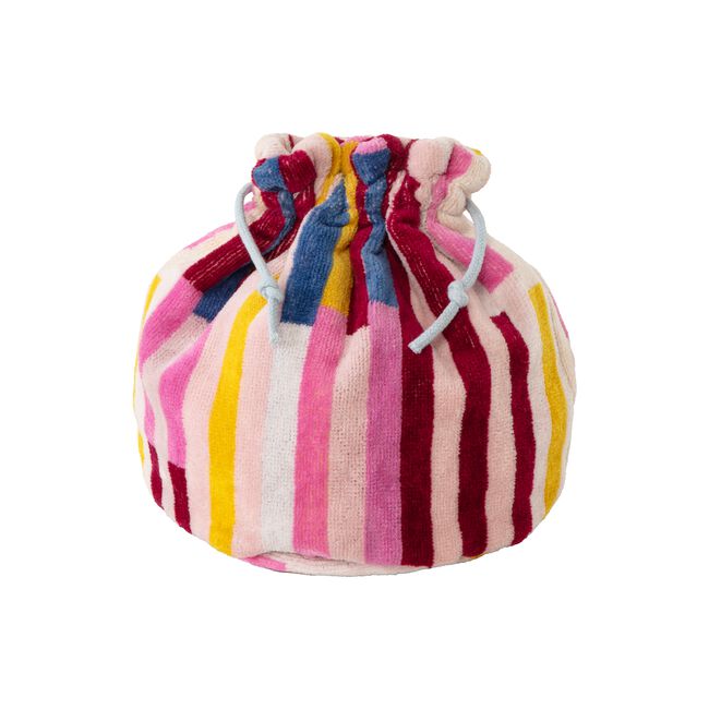 GEO STRIPE BERRY Wash Bag
