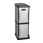 34L Stacked Double Recycling Kitchen Bin